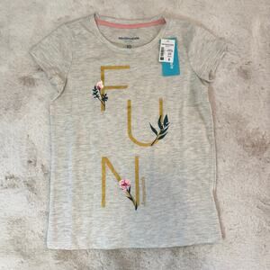 Aéropostale Kids Beige Heather FUN T-Shirt NWT Size 10
